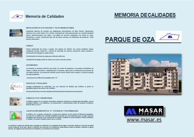 MEMORIA CALIDADES PARQUE DE OZA